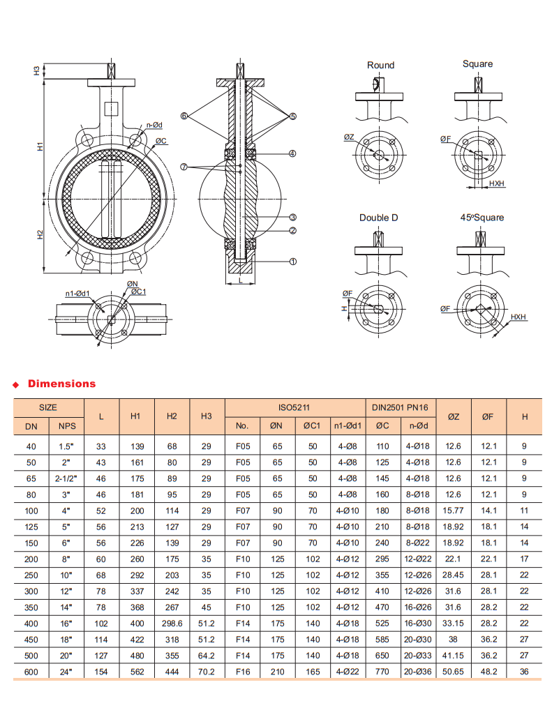 Wafer Type Butterfly Valve
